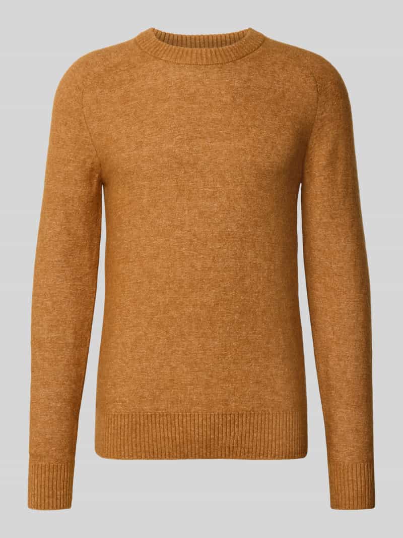 Selected Homme Regular fit gebreide pullover met mix van alpaca en wol model 'RAI'