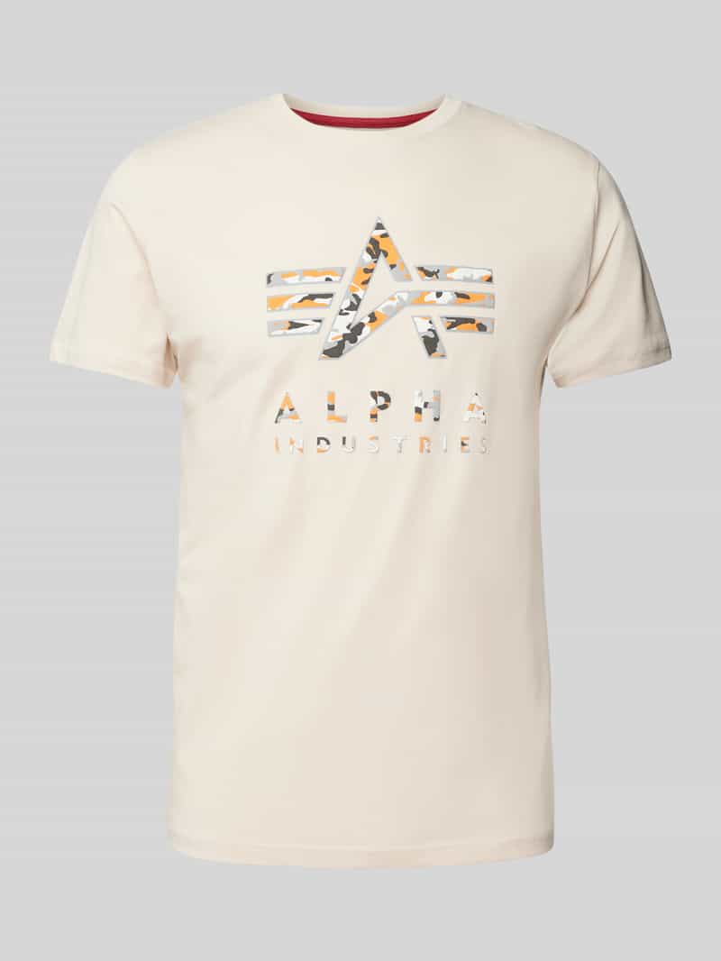 alpha industries T-shirt met labelprint
