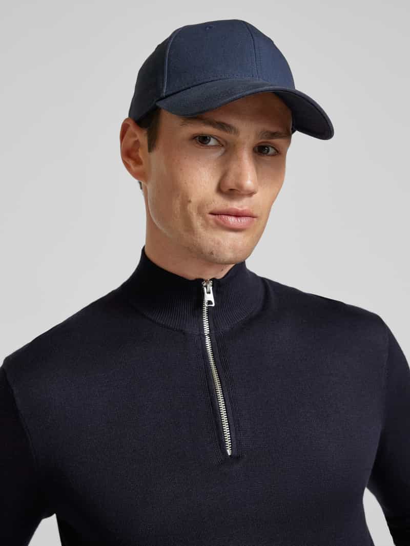 Only & Sons Gebreide pullover van viscosemix met opstaande kraag