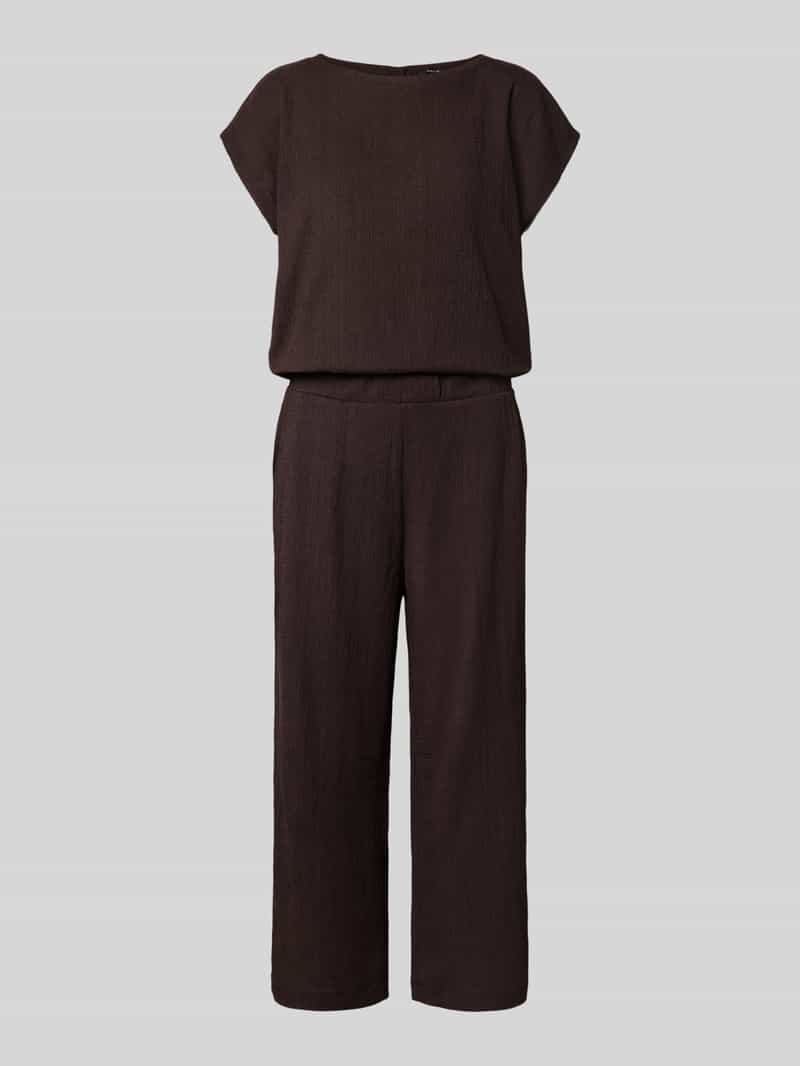 Opus Relaxed fit jumpsuit met structuurmotief model 'Melti'
