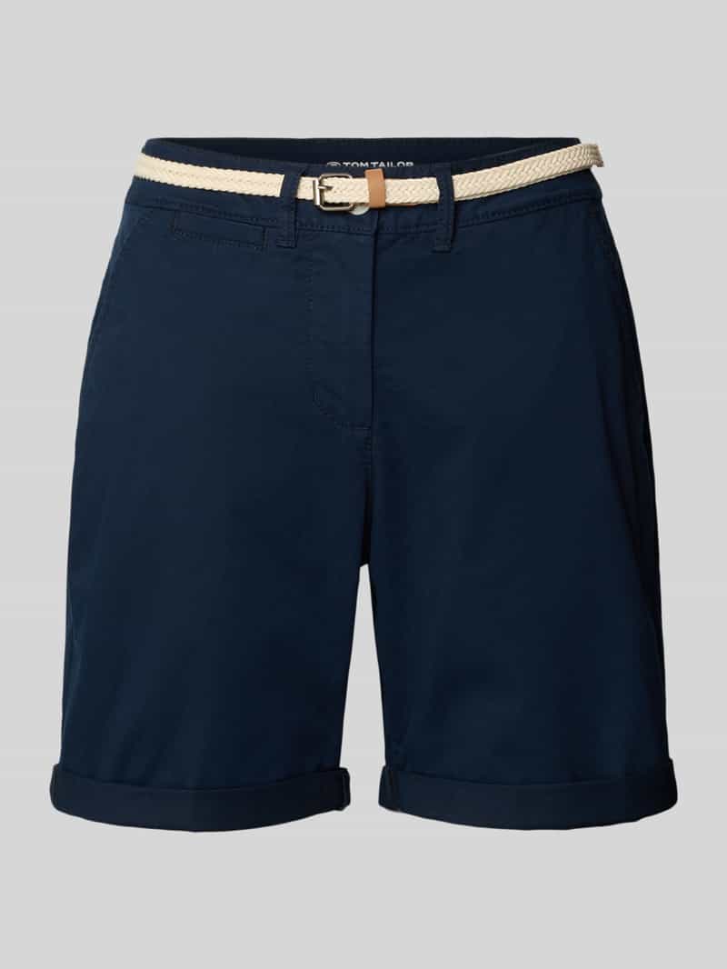 Tom Tailor Regular fit korte chino van katoenmix