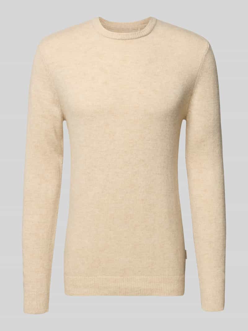 Blend Gebreide pullover met ribboorden model 'BRANKO'