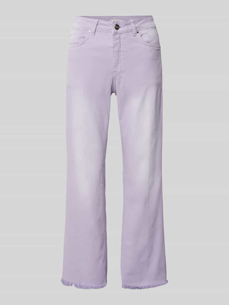 milano italy Jeans in verkorte pasvorm met franjes