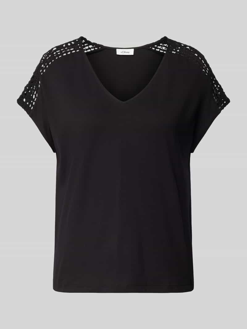 s.Oliver RED LABEL Loose fit T-shirt van puur katoen