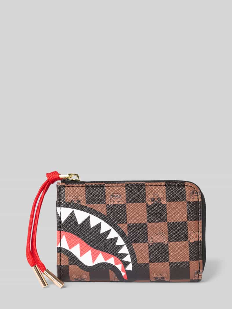 Sprayground Portemonnee met labelbadge model 'Peeking Character'