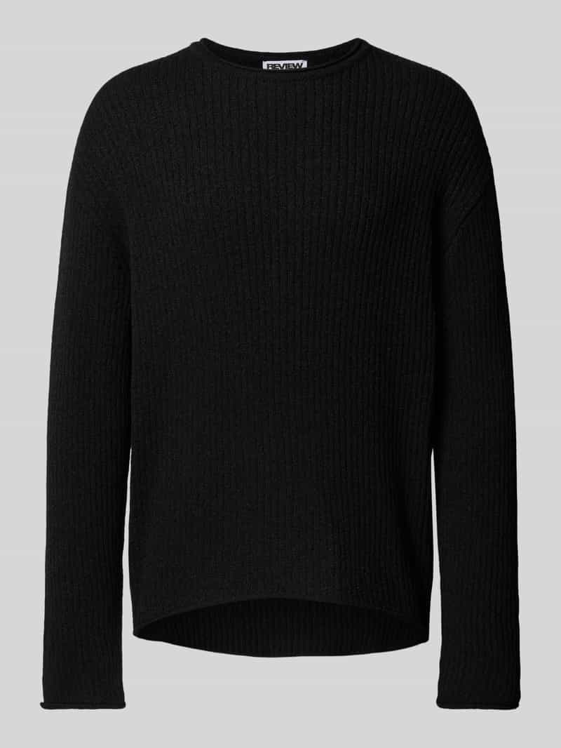 REVIEW Loose fit gebreide pullover met ronde hals