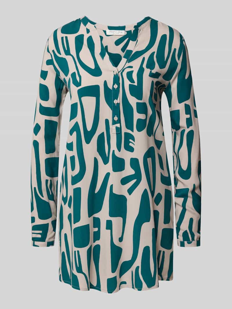 Christian Berg Woman Lange blouse met V-hals