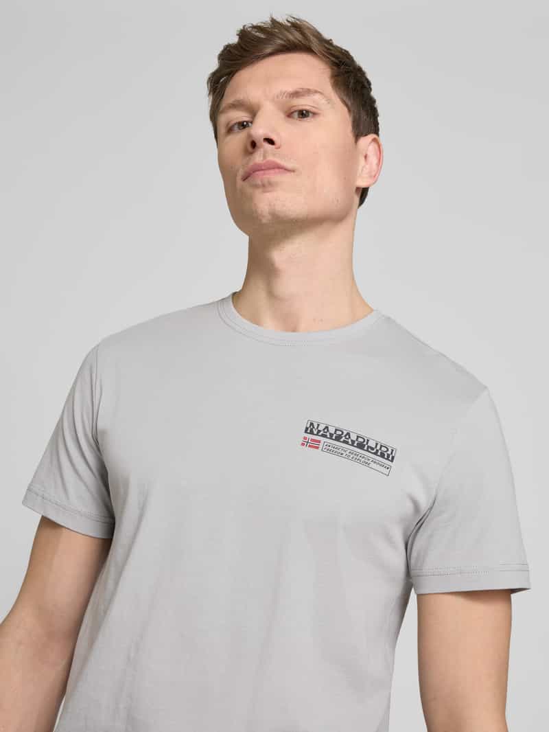 Napapijri T-shirt met labelprint model 'KASBA'