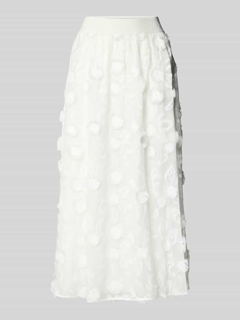 Joop! Midirok met elastische band met label model 'Saki'