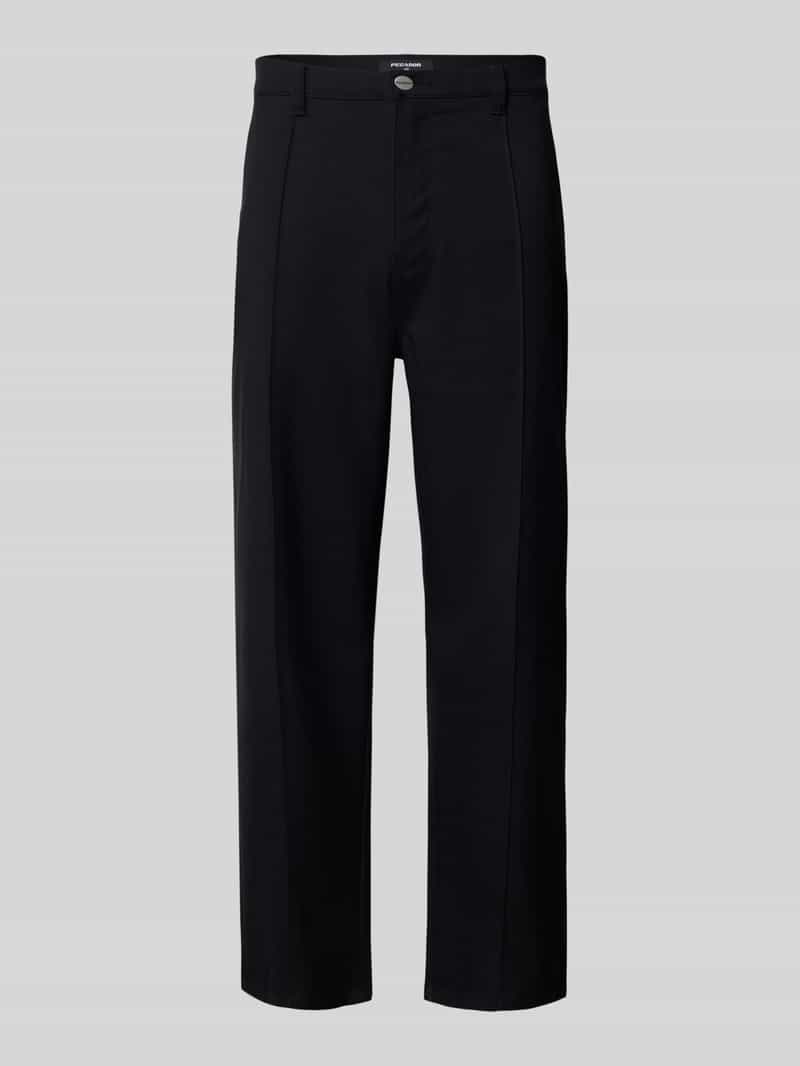 Pegador Regular fit stoffen broek met vaste persplooien model 'GUIDER'