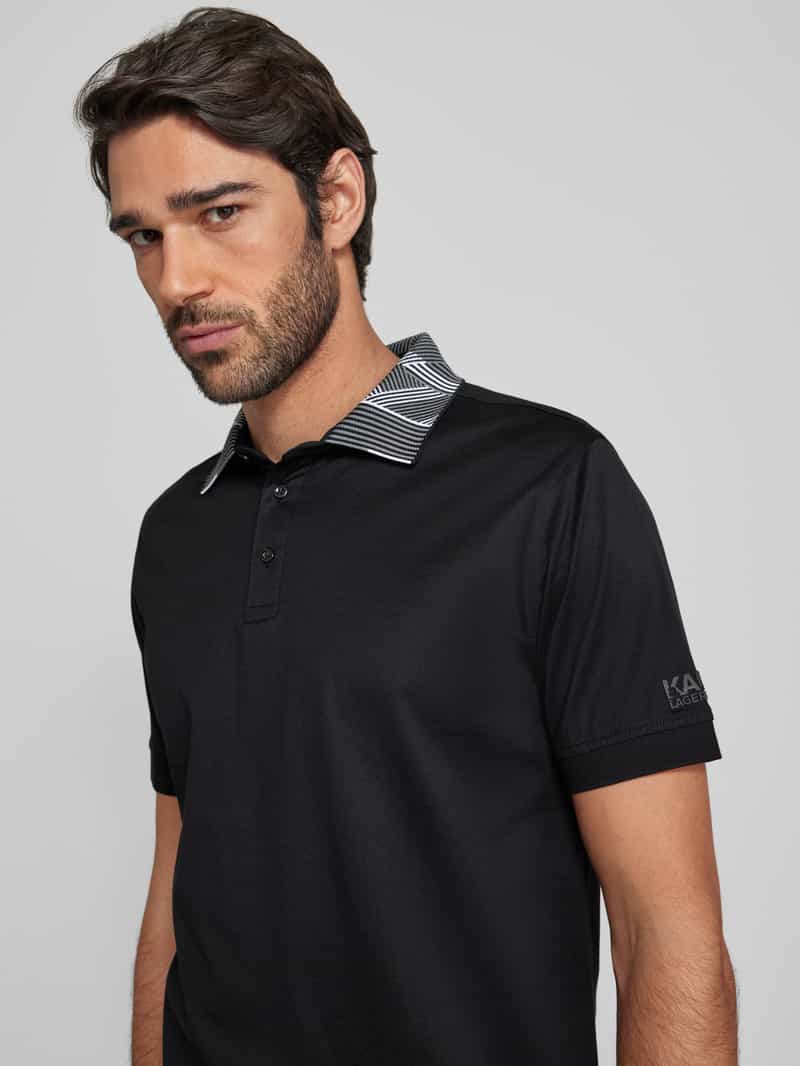 Karl Lagerfeld Poloshirt met labeldetail