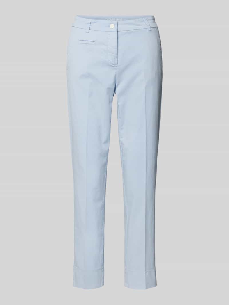 CAMBIO Regular fit stoffen broek met strookzak model 'Stella'
