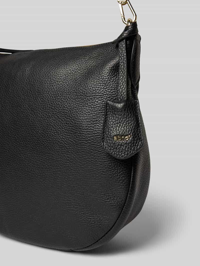 abro Leren handtas met labelapplicatie model 'JUNA'