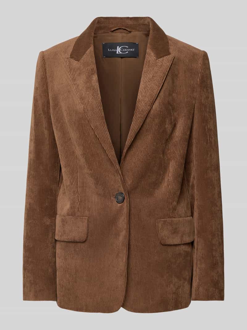 LUISA CERANO Blazer met structuurmotief