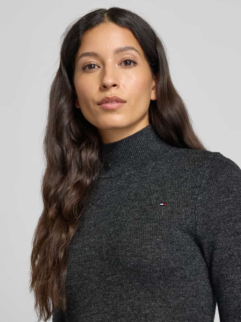 Tommy Hilfiger Regular fit vrijetijdsjurk van zuivere wol