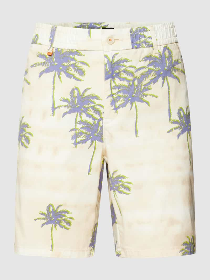 Boss Orange Shorts met all-over motief