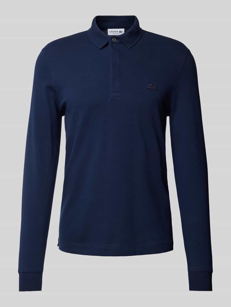 Lacoste Regular fit poloshirt in design met lange mouwen