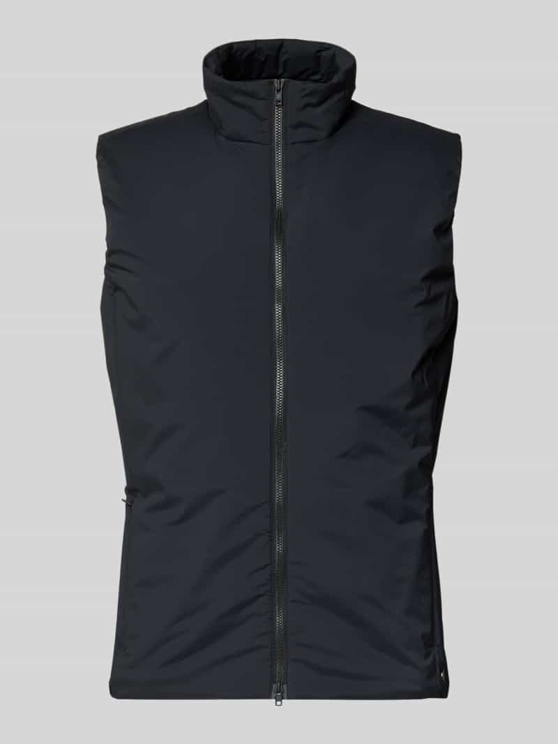 SCANDINAVIAN EDITION Regular fit gilet met opstaande kraag model 'Map'