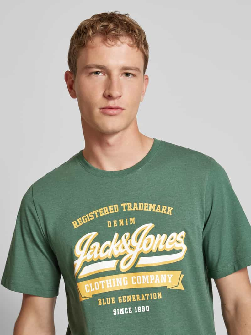 jack & jones T-shirt met labelprint