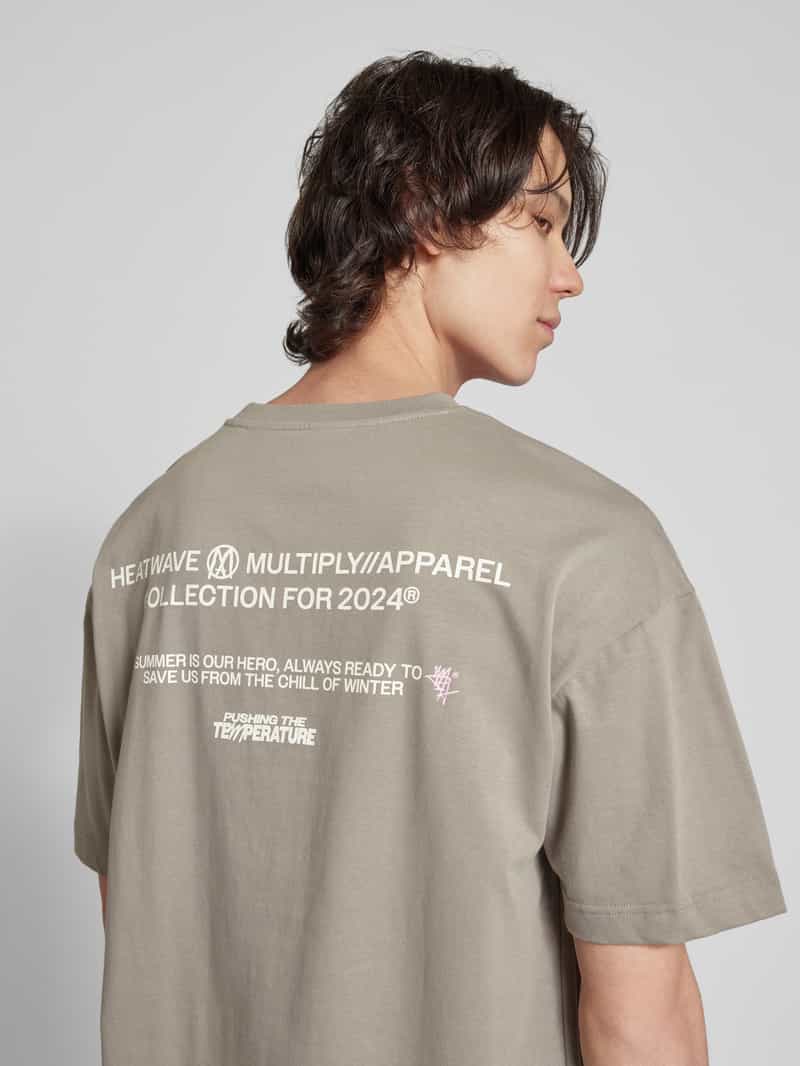 Multiply Apparel Oversized T-shirt met labelprint