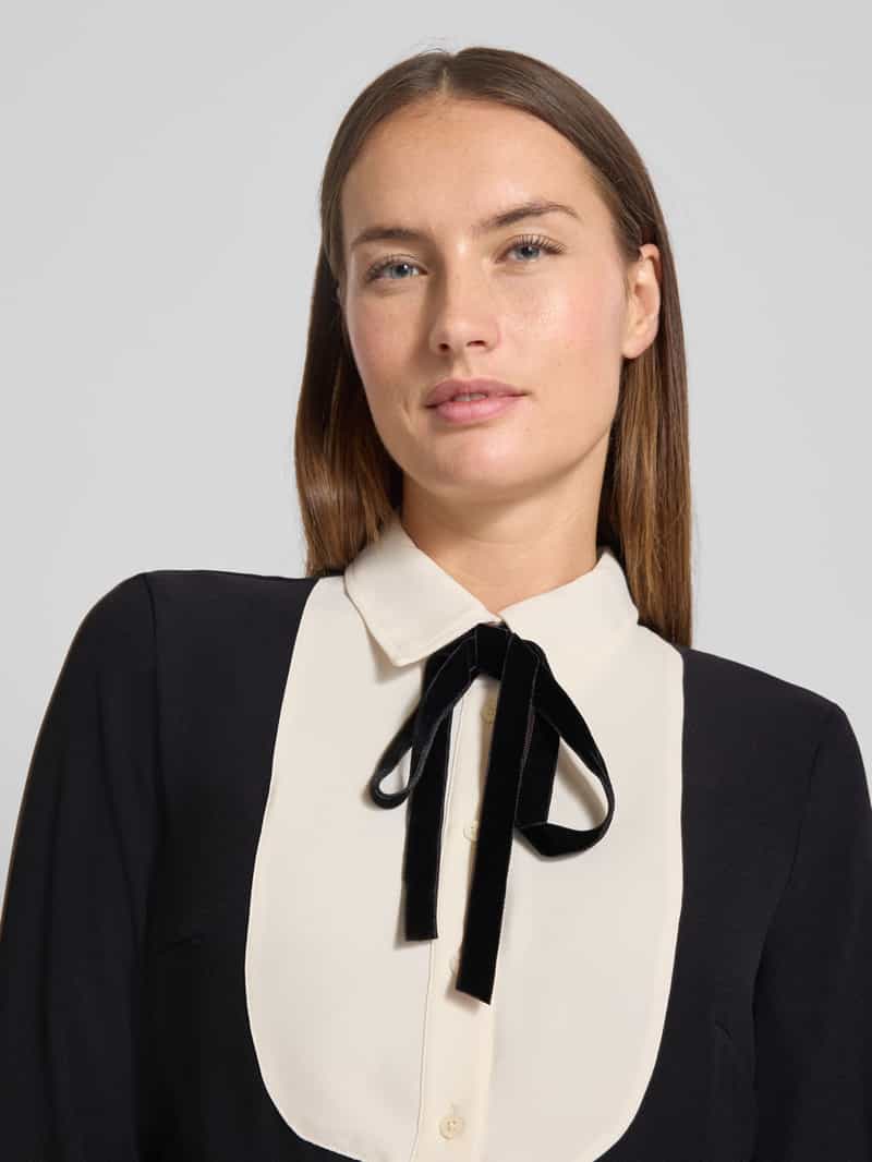 Lauren Ralph Lauren Knielange jurk met strikdetail model 'LEYTHIA'