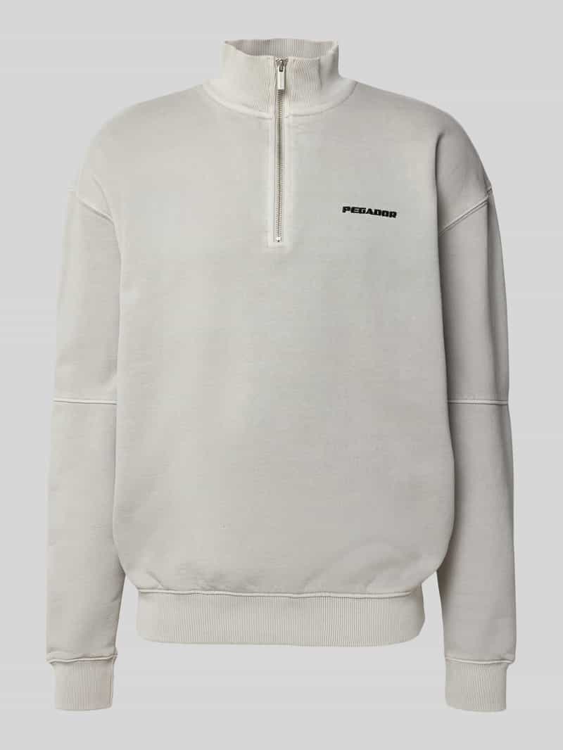 Pegador Oversized sweatshirt met korte ritssluiting