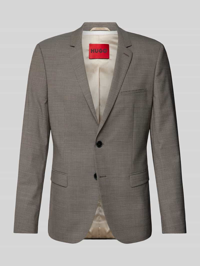 HUGO Extra slim fit 2-knoops colbert met structuurmotief model 'Arti'