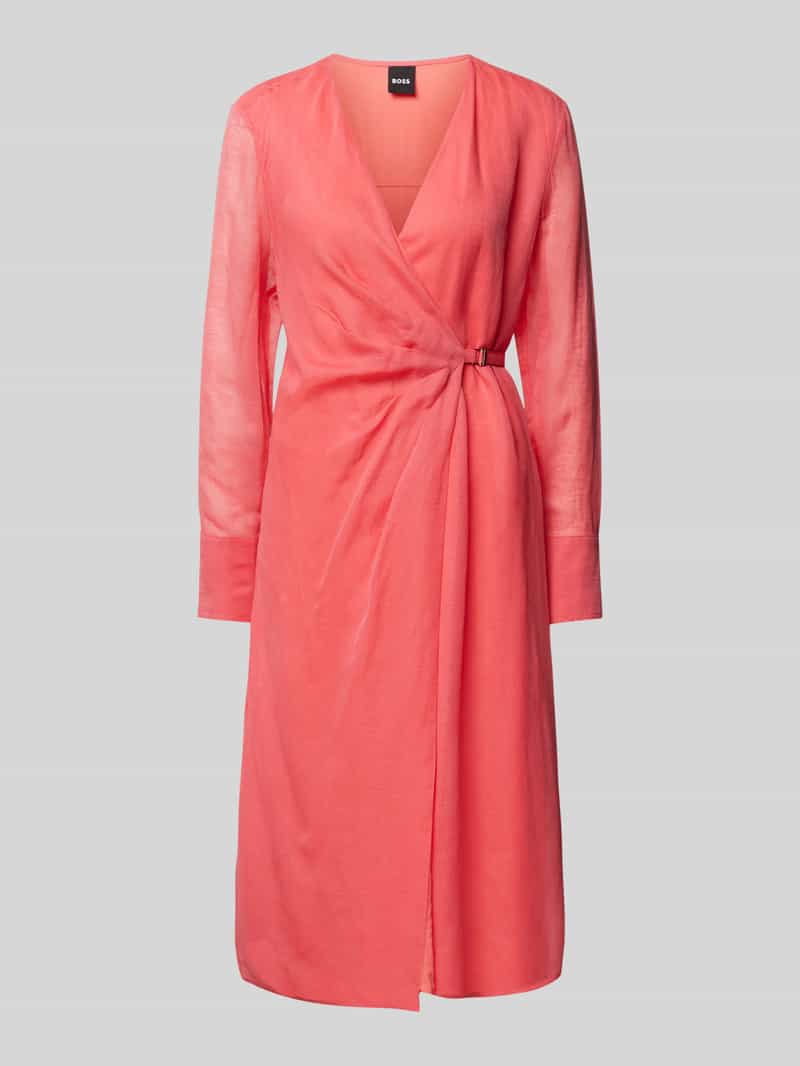 Boss Midi-jurk met V-hals model 'Dosala'