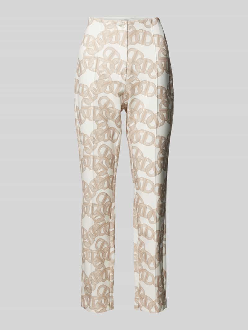Stehmann Stoffen broek met grafisch patroon