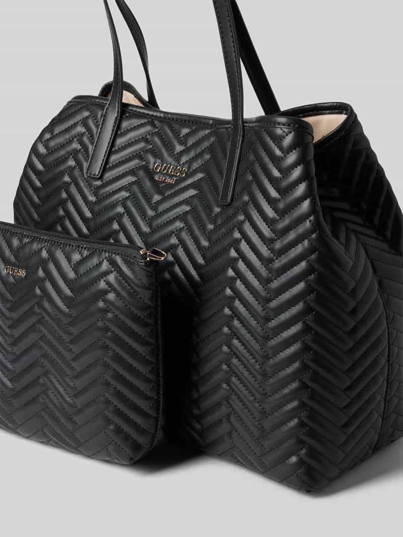 Guess Handtas met doorgestikte naden model 'VIKKY II'