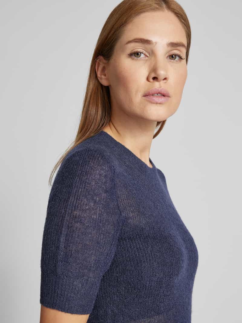 Boss Wollen pullover in gebreide look