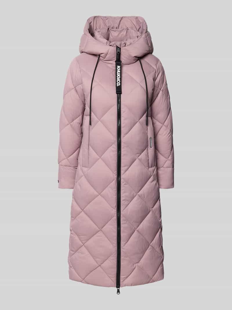 khujo Gewatteerde lange jas met capuchon model 'CILIA'