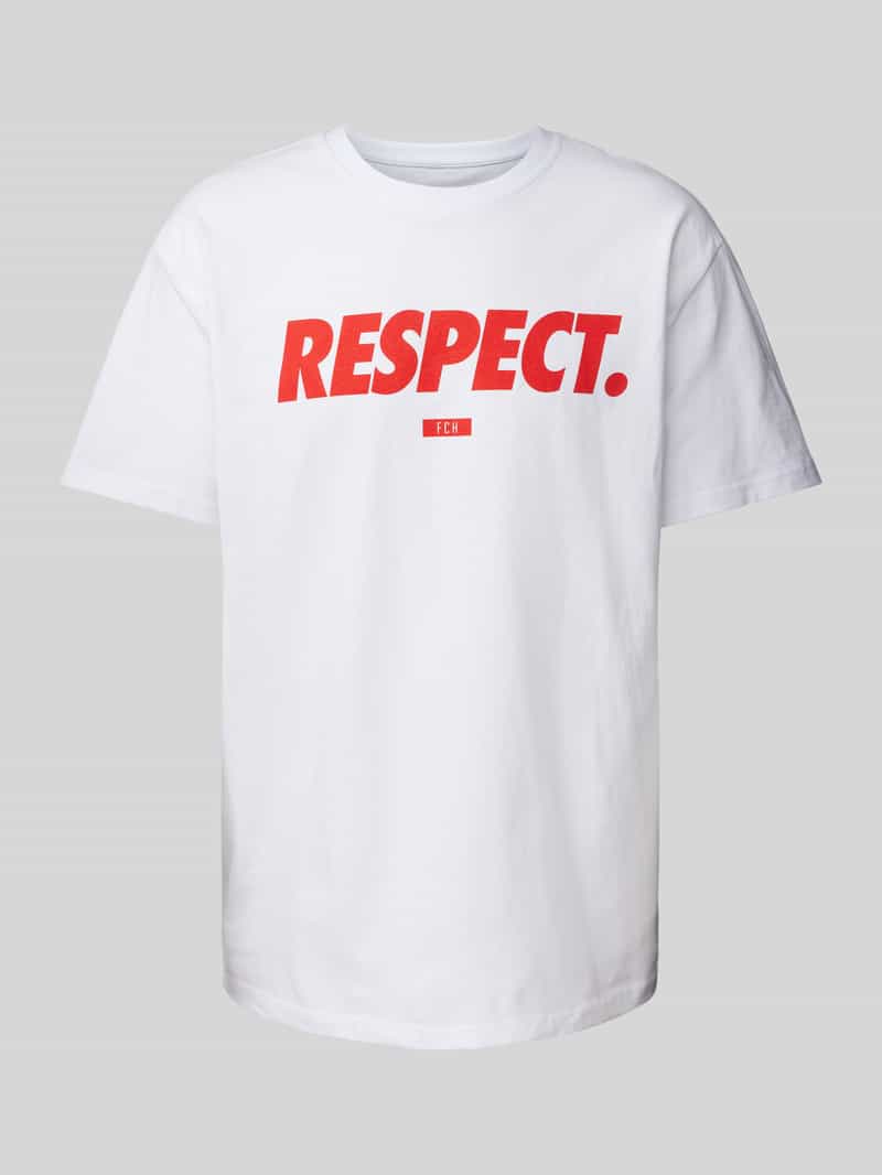 mister tee T-shirt met labelprint