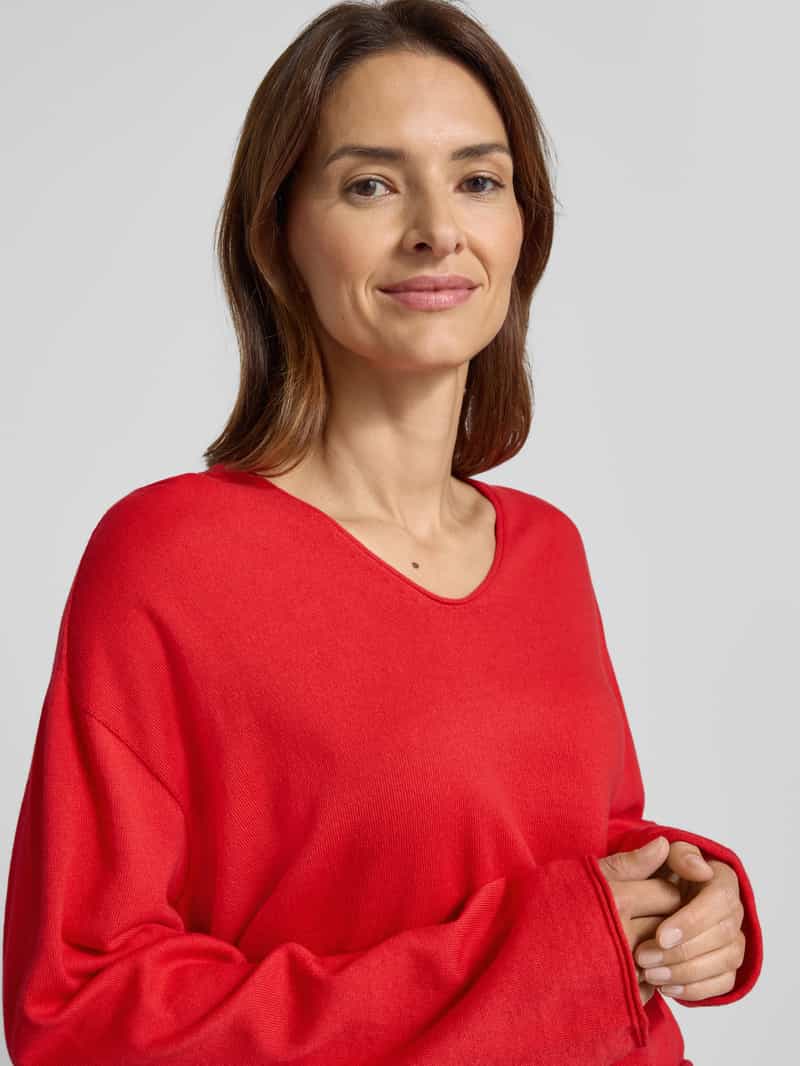 drykorn Relaxed fit gebreide pullover met V-hals model 'SOMAIJA'