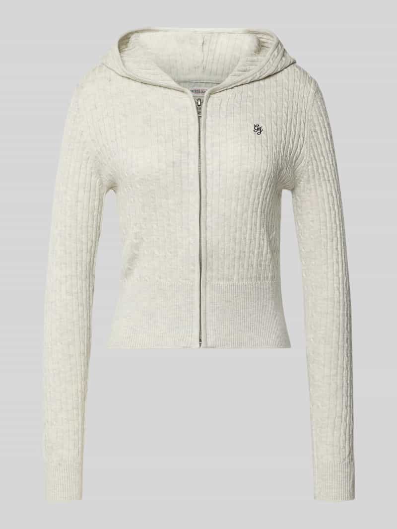 Guess Jeans Gebreid jack met wol en zijde