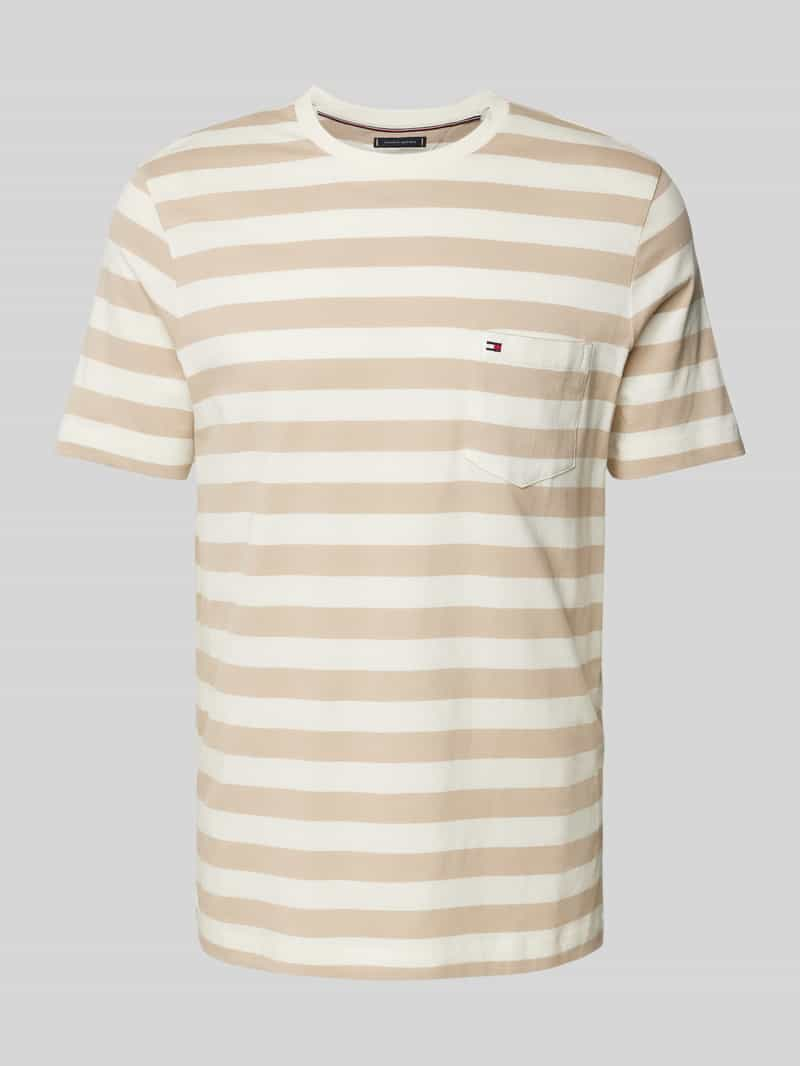 Tommy Hilfiger Slim fit T-shirt met ronde hals