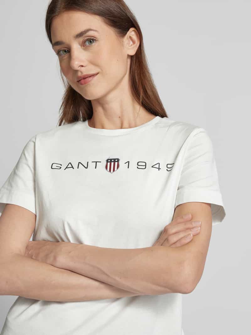 Gant T-shirt met labelprint