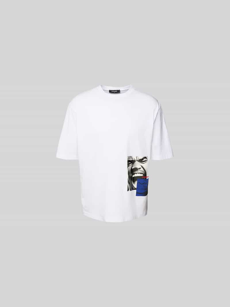 T-shirt met motiefprint