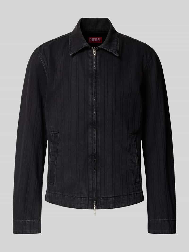 Diesel Slim fit jeansjack van katoenmix