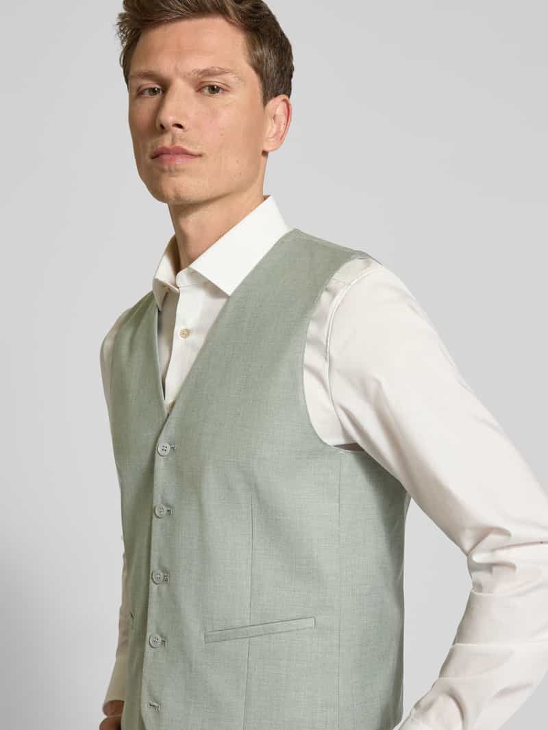 HECHTER PARIS Regular fit gilet met paspelzakken