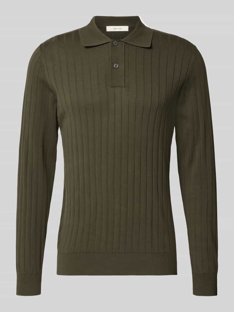 Selected Regular Fit Poloshirt aus reiner Baumwolle Modell 'TORINO' in Dunkelgruen, Größe S 2113670S