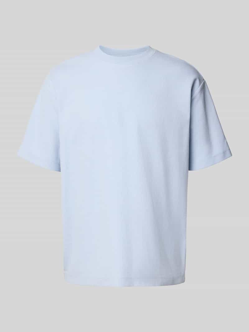 MCNEAL T-shirt met geribde ronde hals
