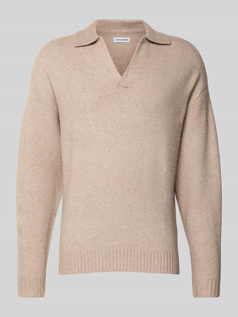 jack & jones Gebreide pullover met V-hals model 'SOHO'