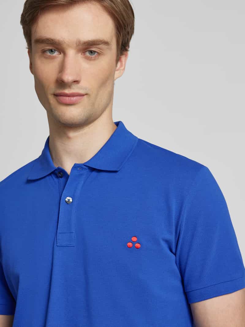 Peuterey Regular fit poloshirt met logostitching model 'ZENO'