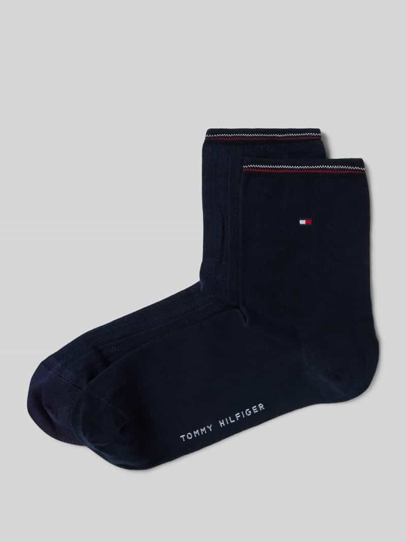 Tommy Hilfiger Sokken met elastische boordjes in een set van 2 paar