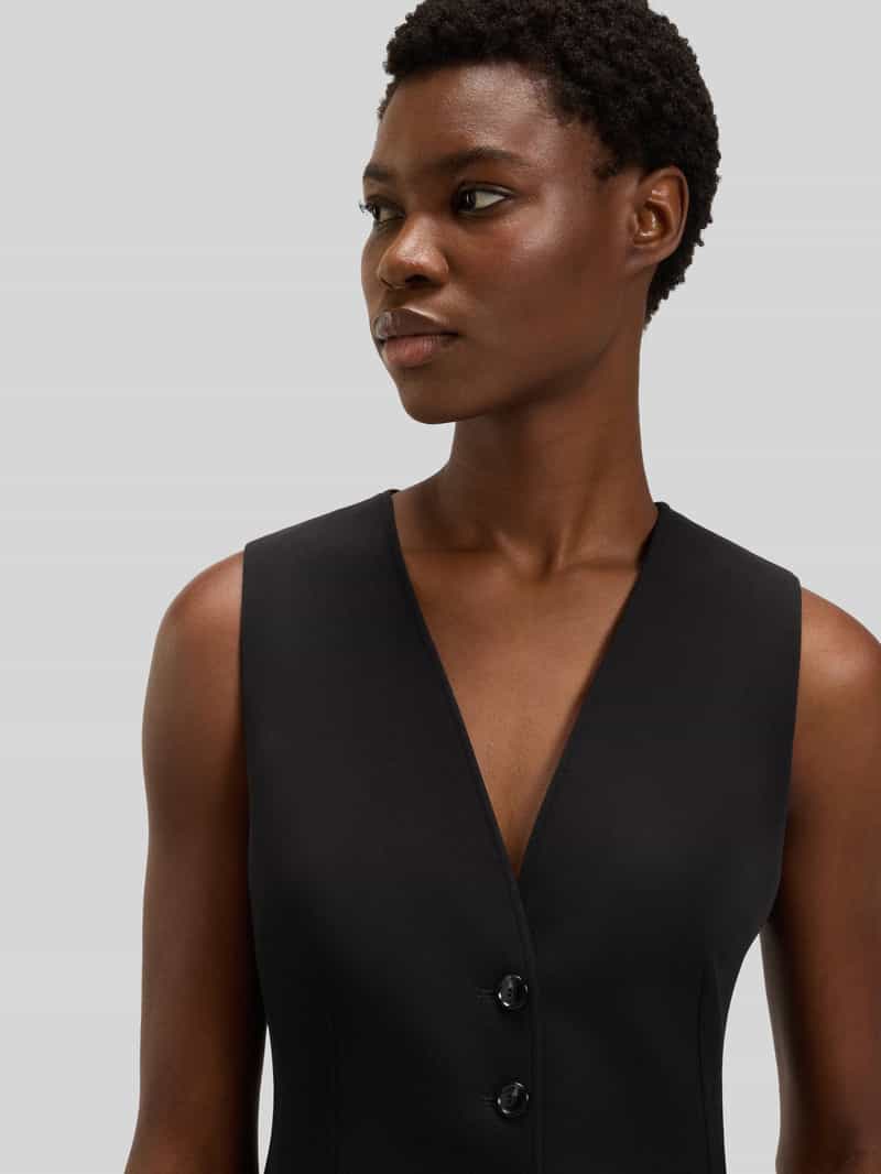 Boss Orange Slim fit gilet met 3-knoopssluiting