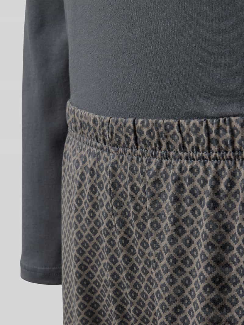 Schiesser Comfort fit pyjama met borstzak