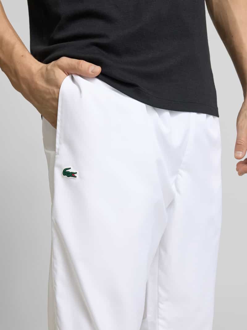 Lacoste Relaxed fit trainingsbroek met labelbadge