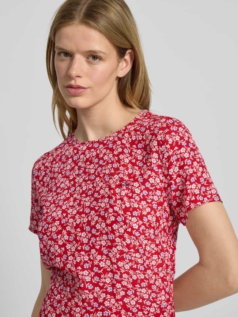 Tommy Jeans Getailleerde vrijetijdsjurk van pure viscose