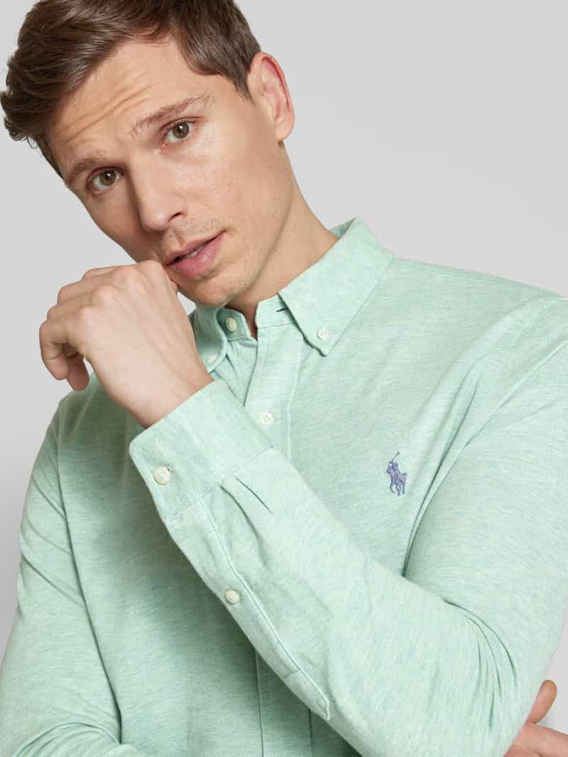 Polo Ralph Lauren Slim fit vrijetijdsoverhemd met logostitching